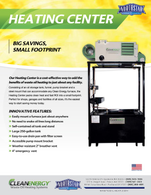 Heating Center Product Sheet