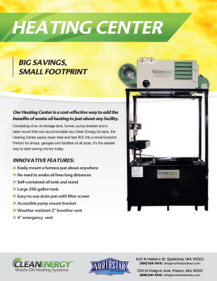 Clean Energy Heating Center Product Sheet