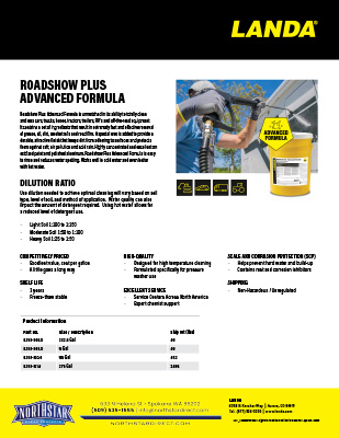 Roadshow Plus Adv Product Sheet