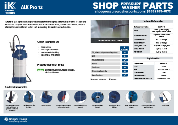 iK ALK Pro 12 Product Sheet
