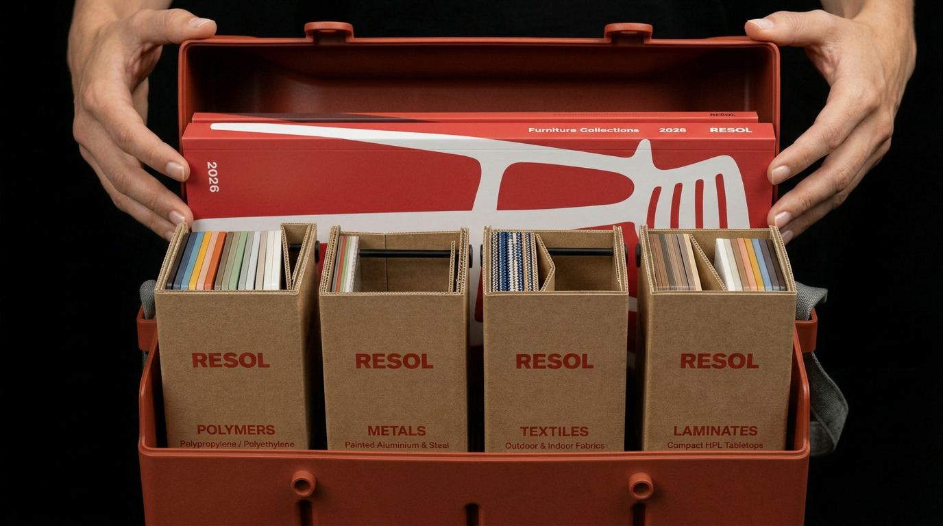 Manos abriendo The Box: se ve todo el contenido organizado por categorías.