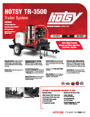 Hotsy TR-3500 Product Sheet