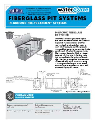 Fiberglass Pit System Product Sheet