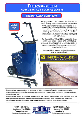 Therma-Kleen Ultra 1300 Product Seet