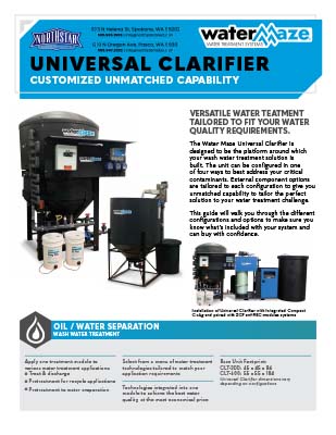 Universal Clarifier Product Sheet
