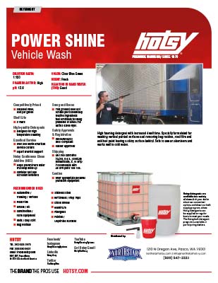 Power Shine Product Sheet