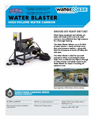 Water Blaster Product Sheet