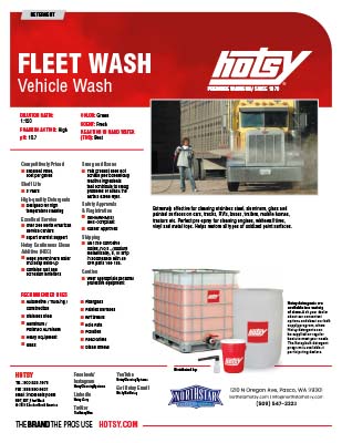 Fleet Wash Product Sheet